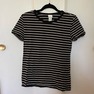 H&M striped basic tee